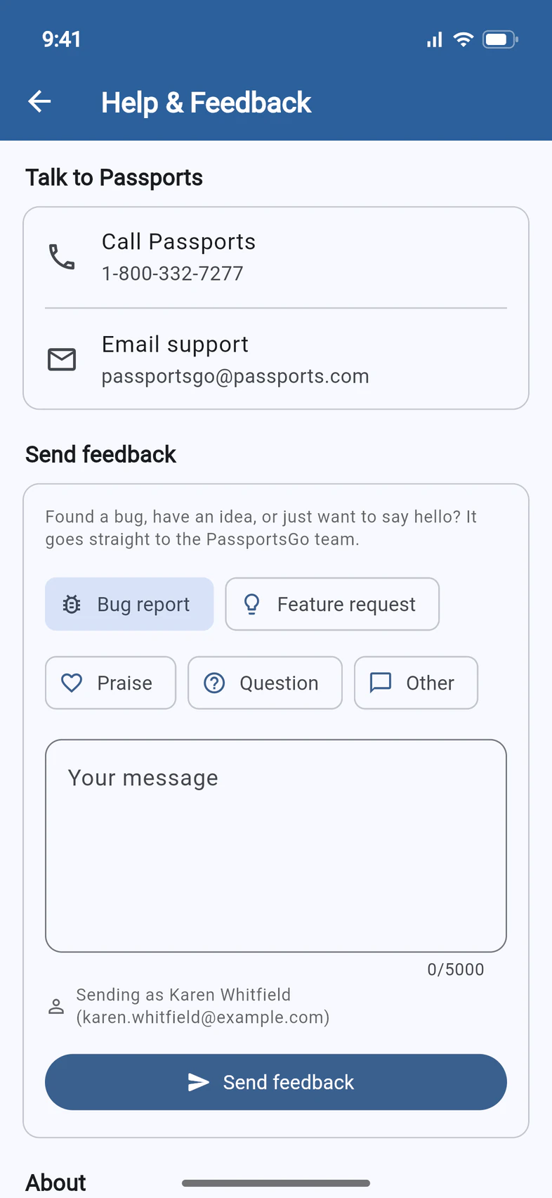 Talk to Passports: Call Passports, 1-800-332-7277, and Email support, passportsgo@passports.com