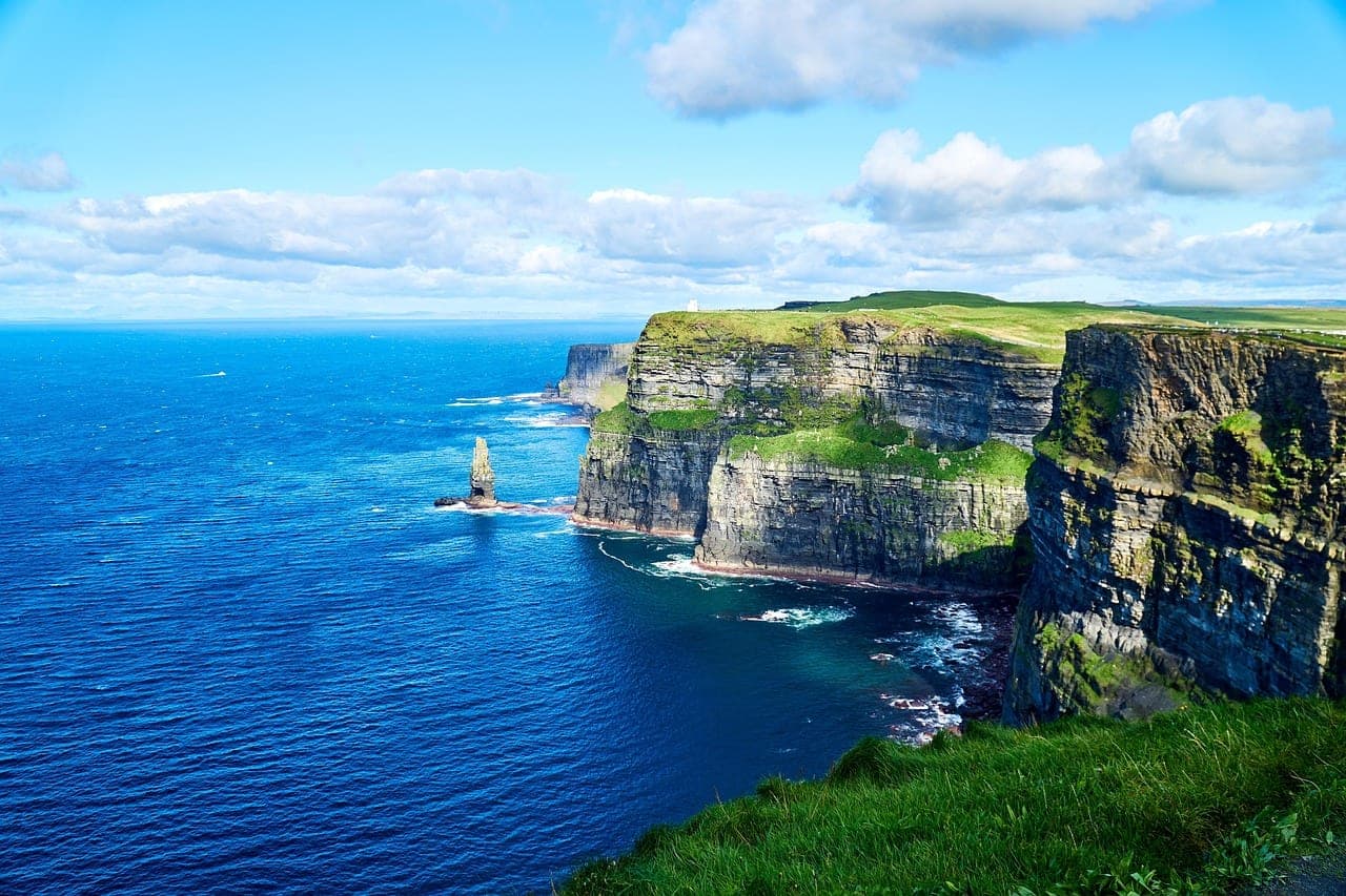 Cliffs of Moher rising above the Atlantic on Ireland's wild western coast