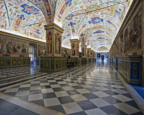 Painted Ceiling in Vatican Museum