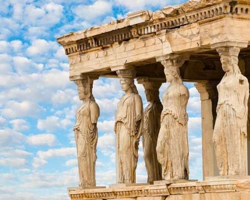 Caryatids Erechteion Acropolis Athens Greece