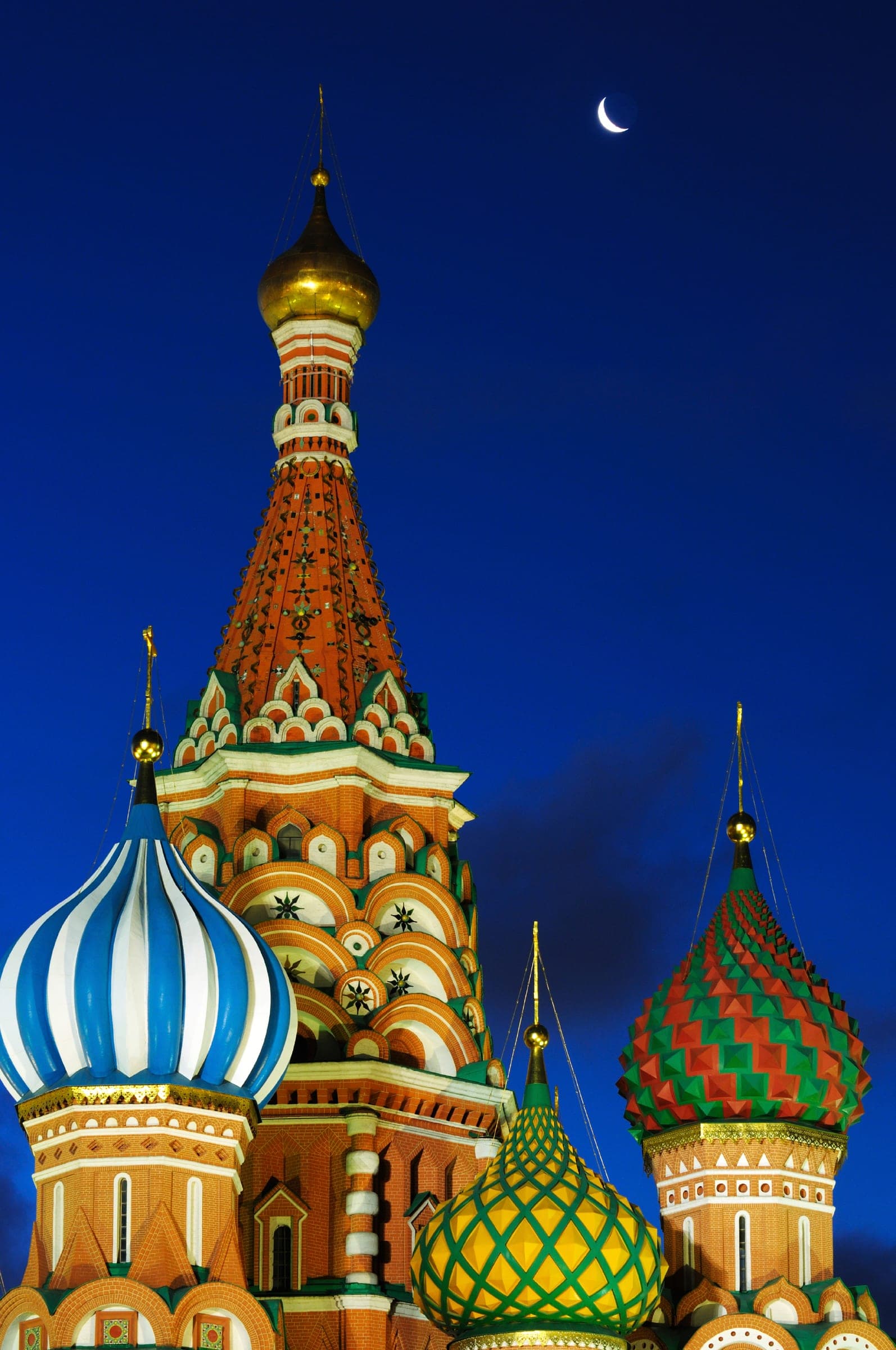 St. Basil's Cathedral under the moon
