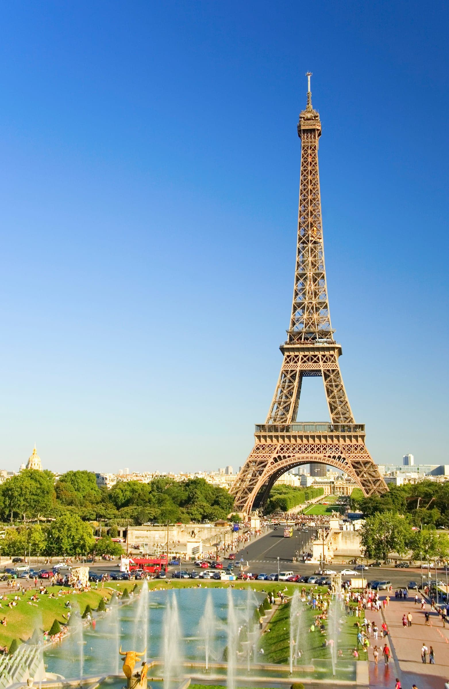 The Eiffel Tower seen from Trocadero