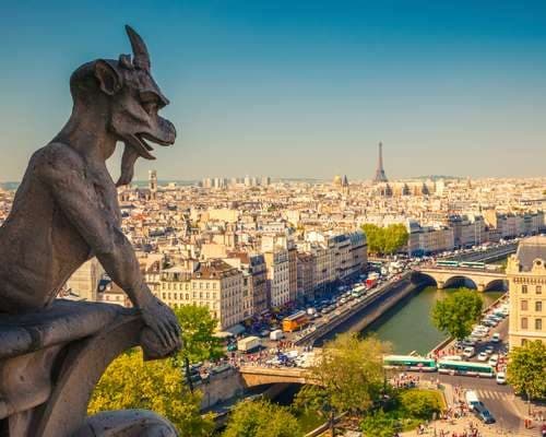 Gargoyle on Notre Dame Cathedral