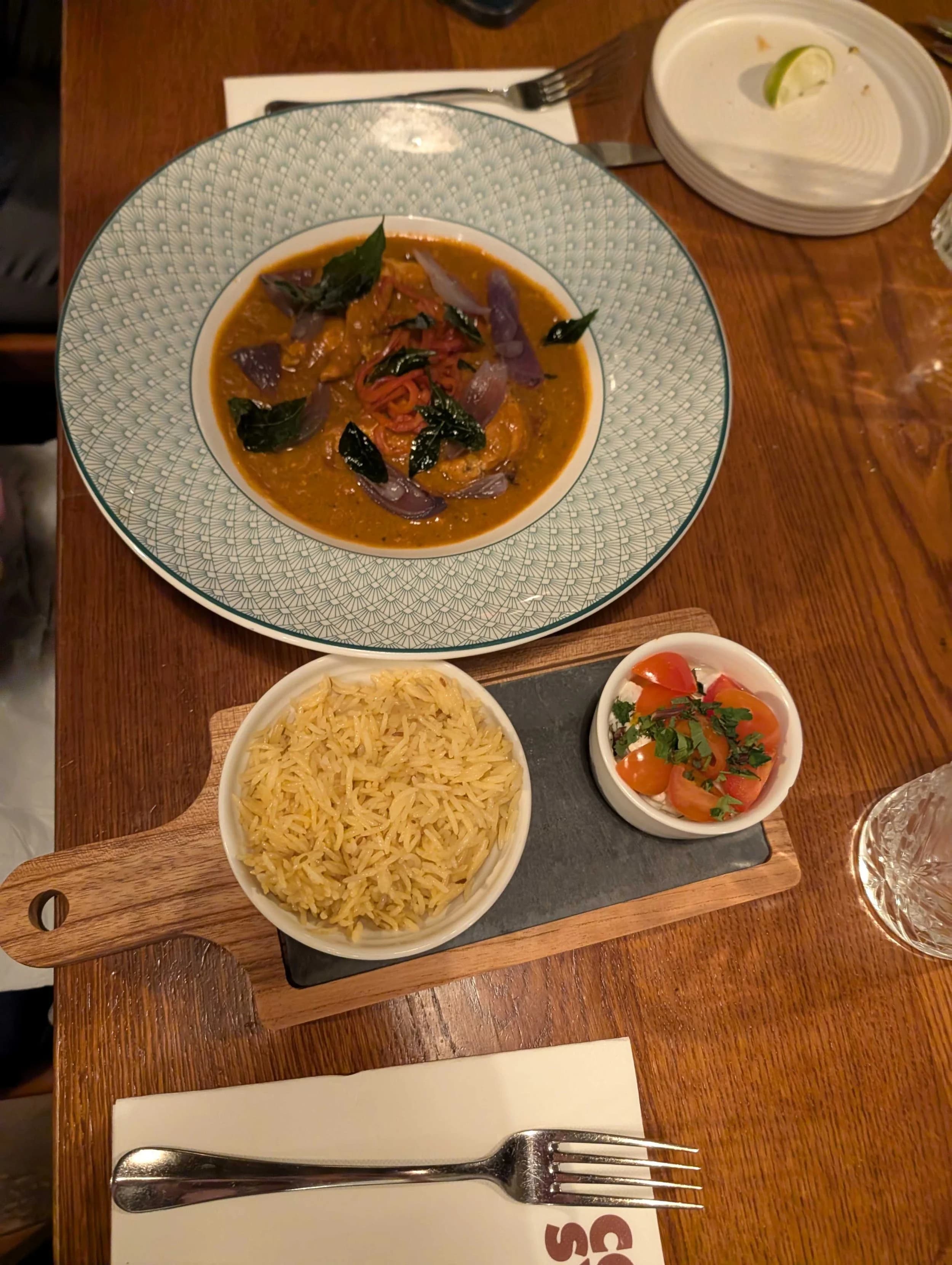 Local meal photo from a Passports educational tour