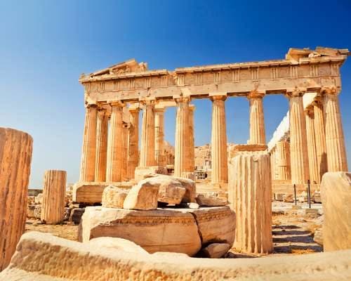 Parthenon on the Akropolis in Athens