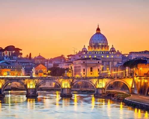 St. Peter's Basilica at Sunset